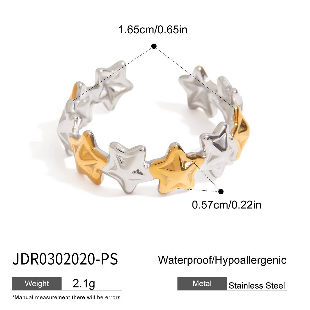Celestial Star Cluster Open Ring
