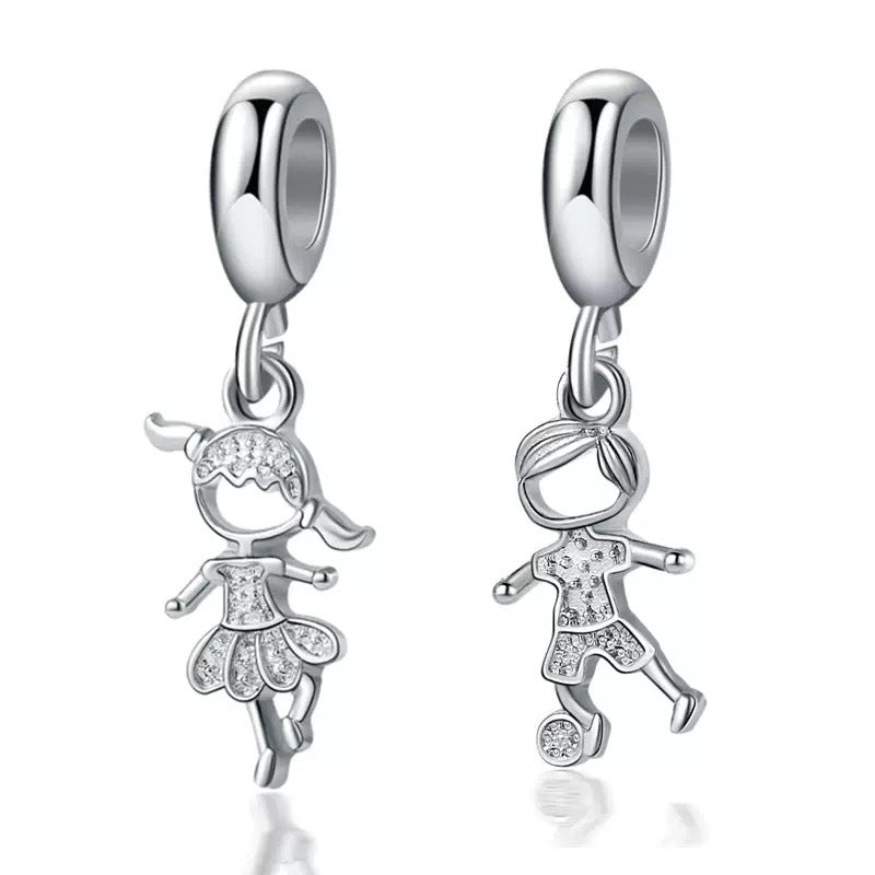 Running Kid Charm Pendant
