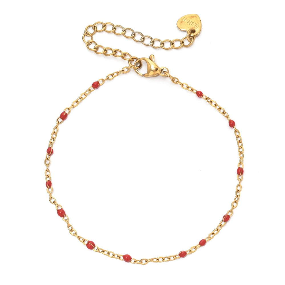 Gold Seed Chain Bracelet