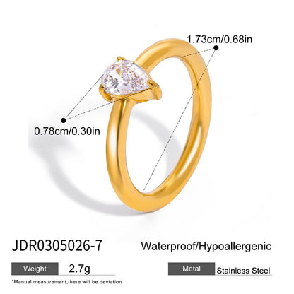 Multi-Shape Crystal Multi-Row Stacking Ring