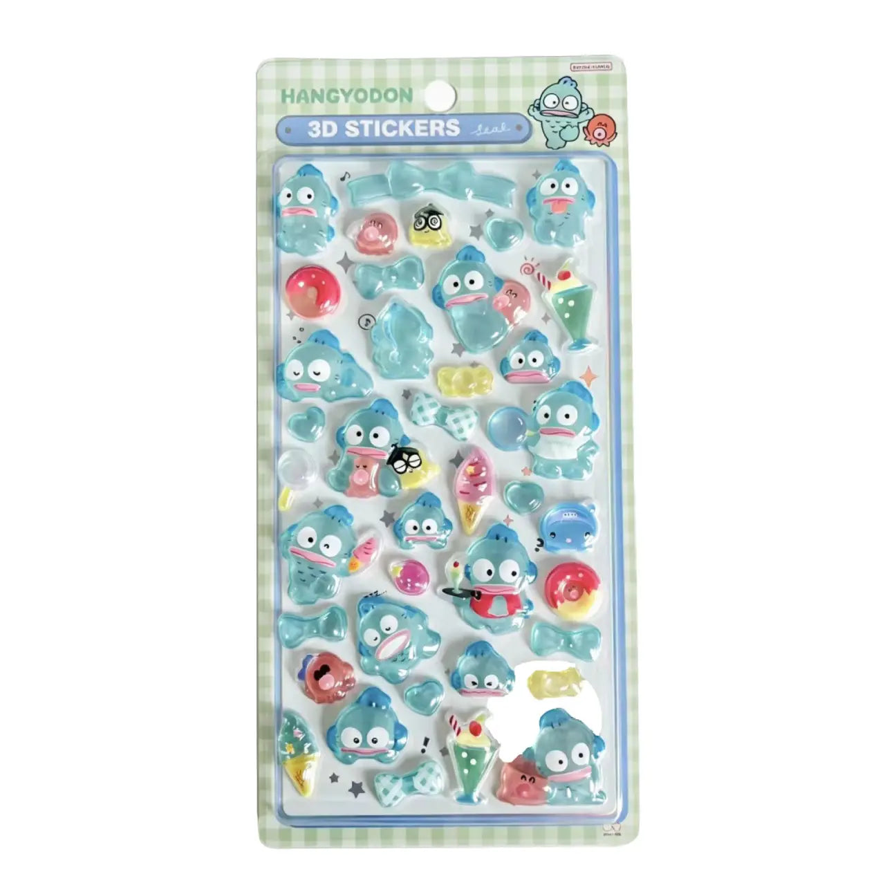3D Kawaii Animal Puffy Stickers