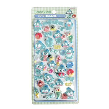 3D Kawaii Animal Puffy Stickers