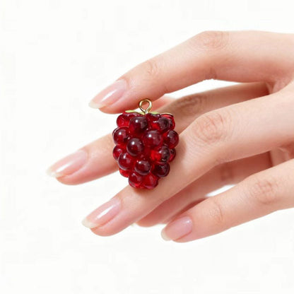 5PCS DIY Resin Grape Charm