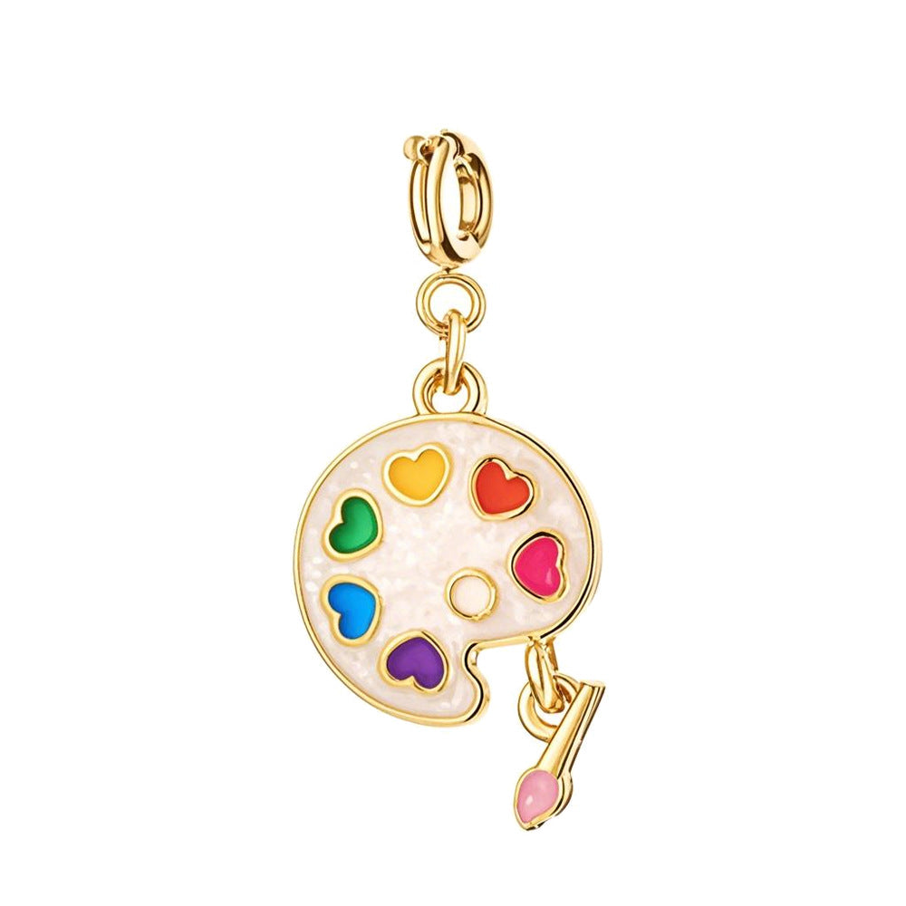 Colorful Hearts Cloud Charm