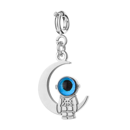Astronaut & Moon Charm