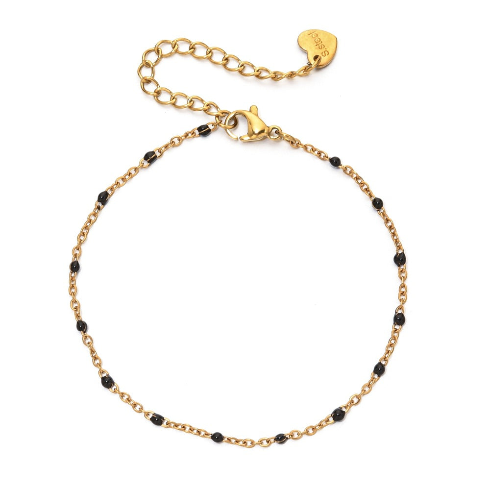 Gold Seed Chain Bracelet