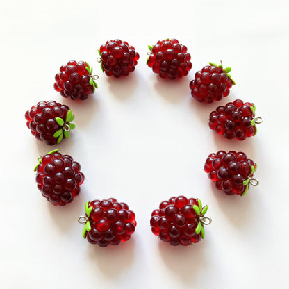 5PCS DIY Resin Grape Charm
