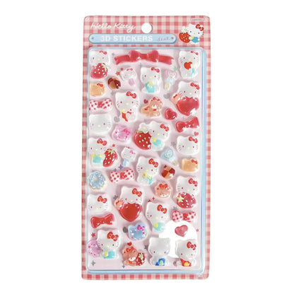 3D Kawaii Animal Puffy Stickers