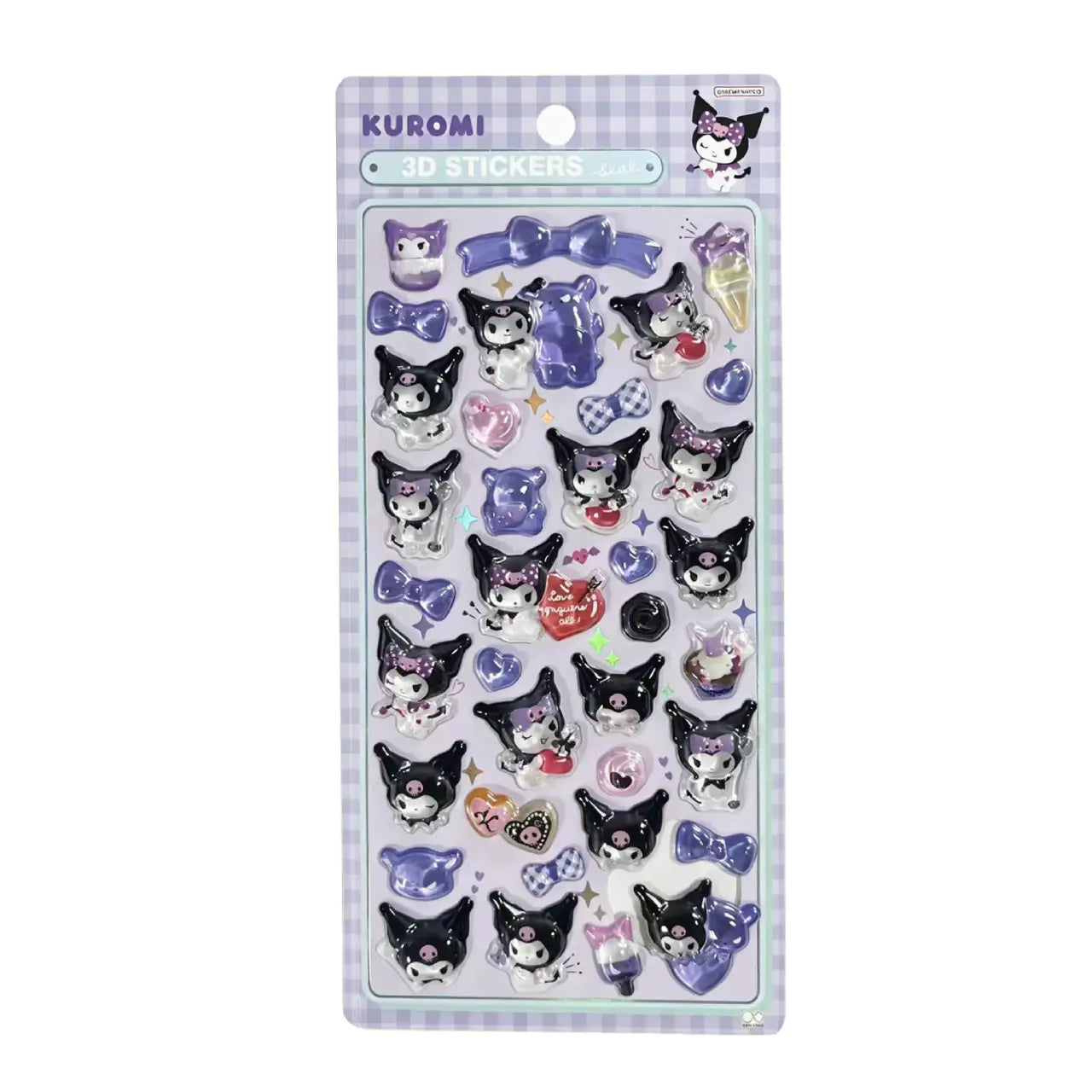 3D Kawaii Animal Puffy Stickers