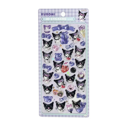 3D Kawaii Animal Puffy Stickers