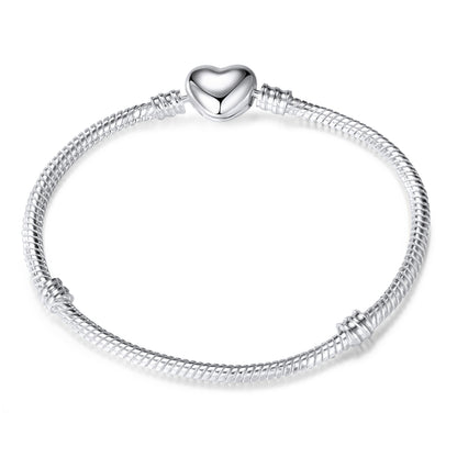 Heart Clasp Chain Bracelet
