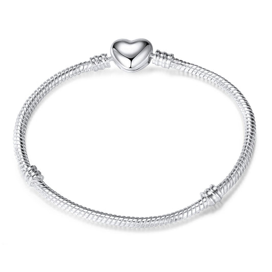 Heart Clasp Chain Bracelet