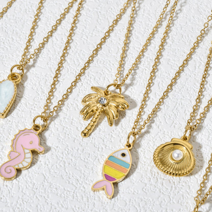 Gold Seashell Charm