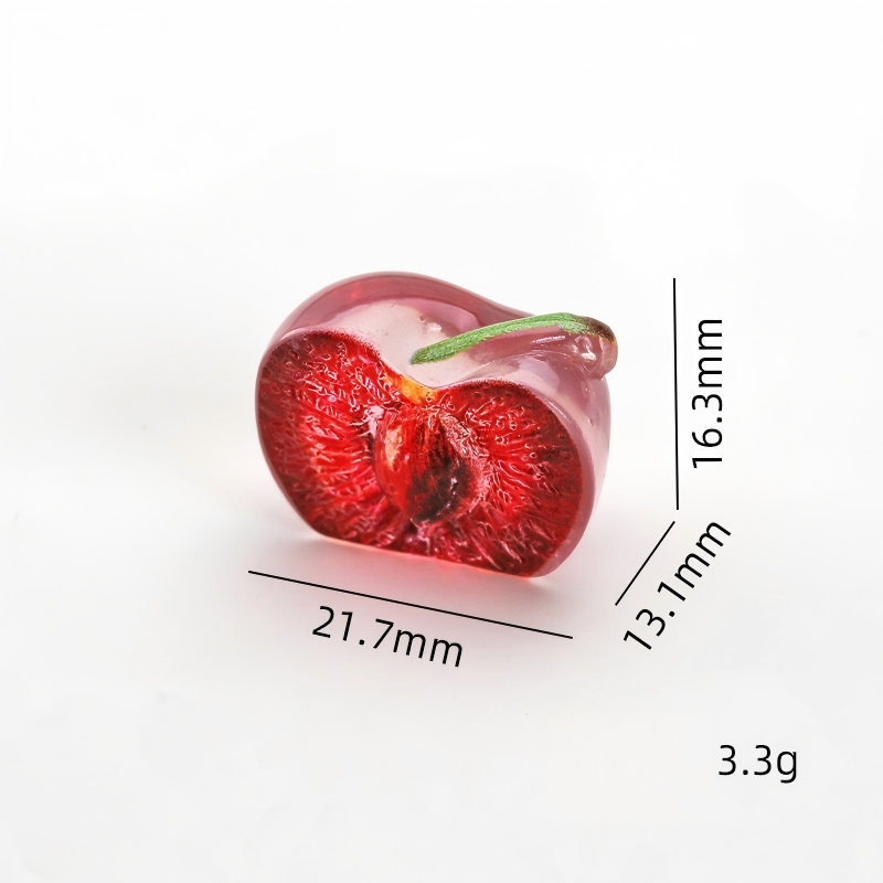 10PCS Medium-Sized Resin Fruit Decor