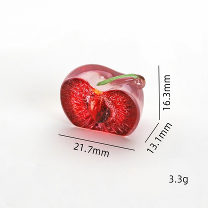 10PCS Medium-Sized Resin Fruit Decor