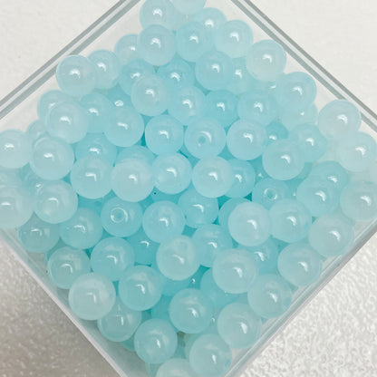 Colorful Glass Beads-10*10mm/50pcs
