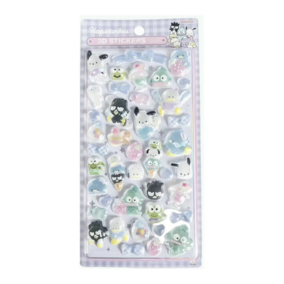 3D Kawaii Animal Puffy Stickers