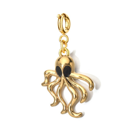 Gold Octopus Charm