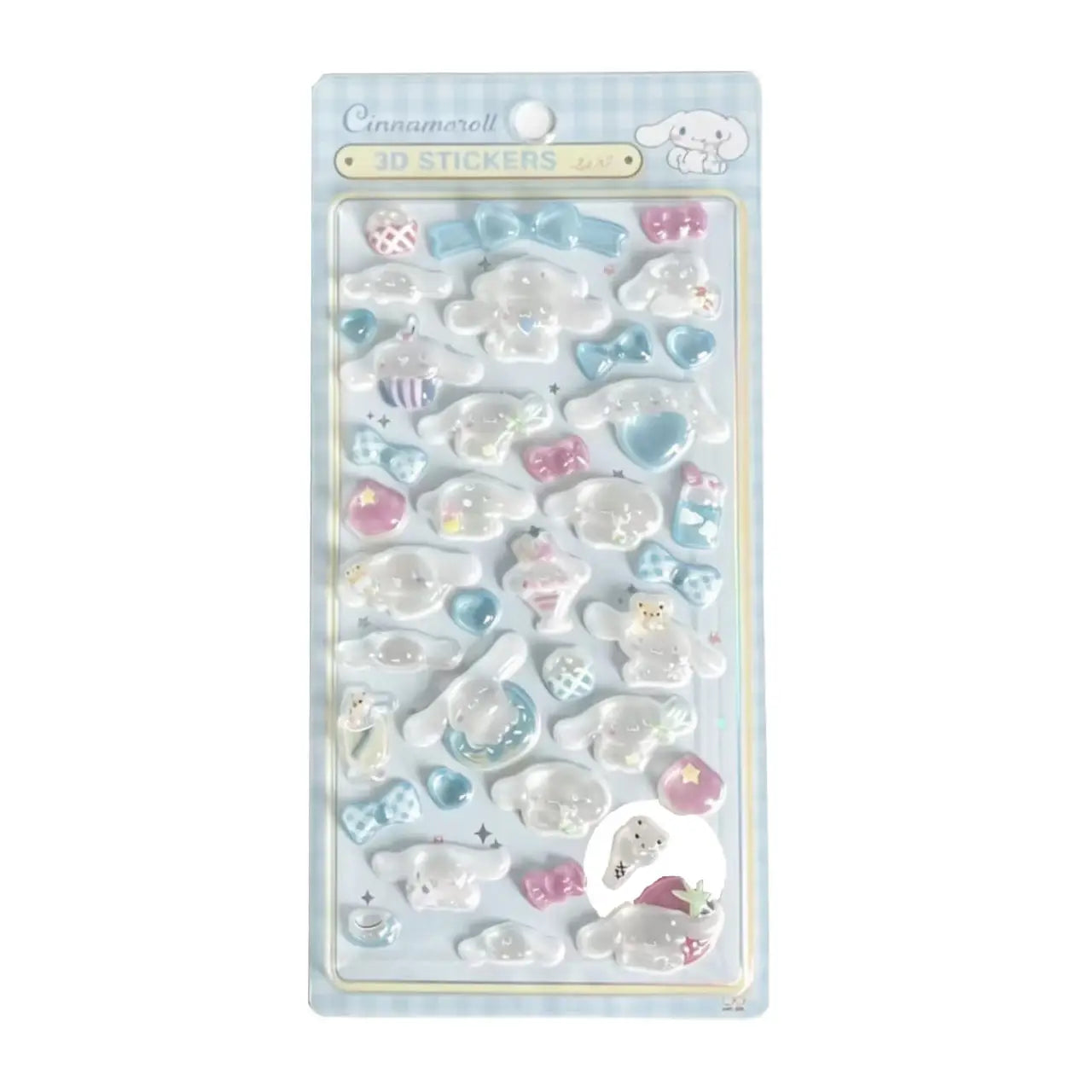3D Kawaii Animal Puffy Stickers