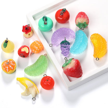 5PCS DIY Resin Fruit Charm