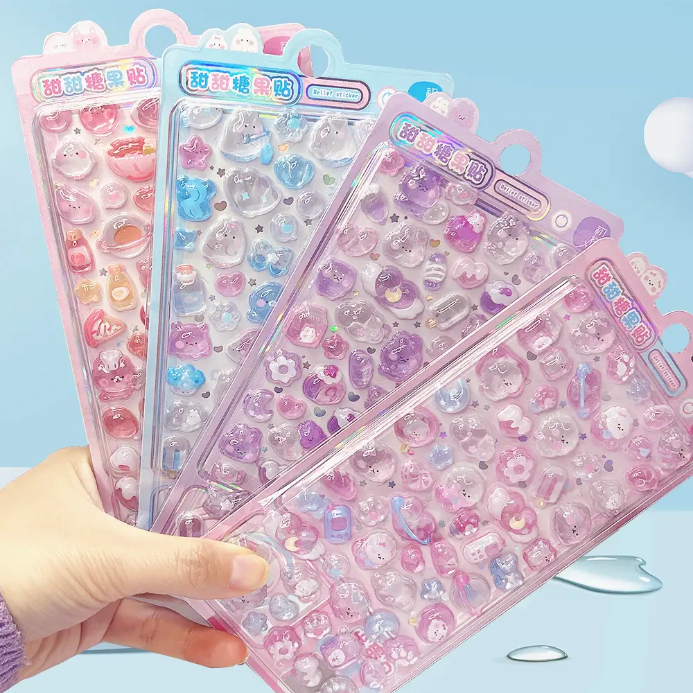 3D Puffy Cartoon Stickers
