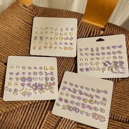 Cute Resin & Fuzzy Stud Earrings-Blind Bag