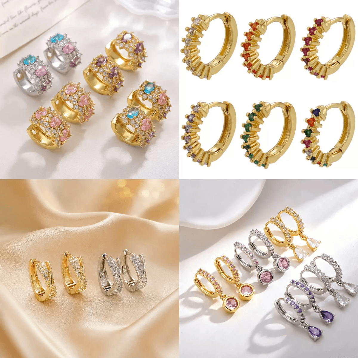 Plain & Dangle Styles Hoop Earrings – Blind Bag