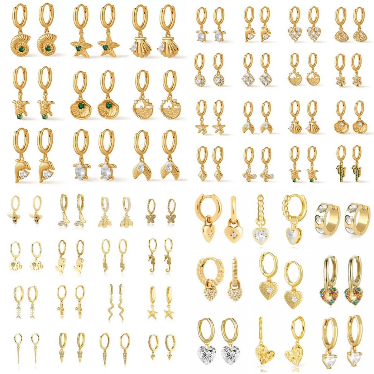 Plain & Dangle Styles Hoop Earrings – Blind Bag