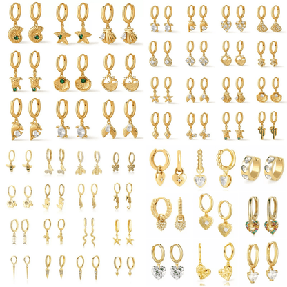 Plain & Dangle Styles Hoop Earrings – Blind Bag
