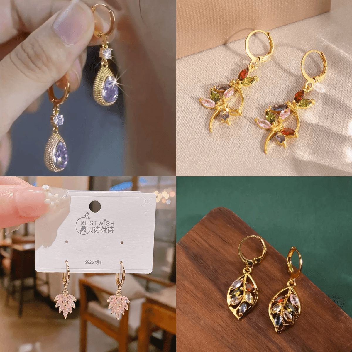 Plain & Dangle Styles Hoop Earrings – Blind Bag