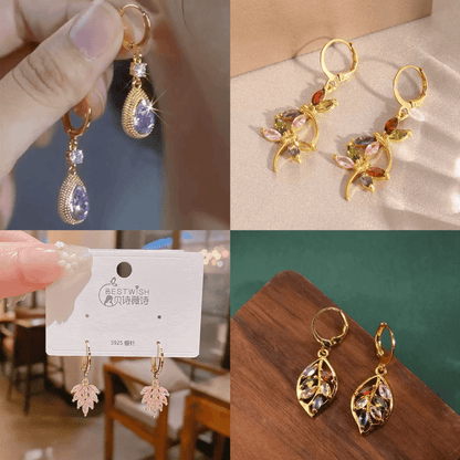 Plain & Dangle Styles Hoop Earrings – Blind Bag