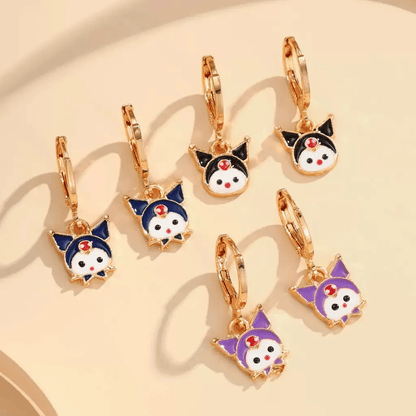 Cute Cartoon Hoop Earrings - Blind Bag