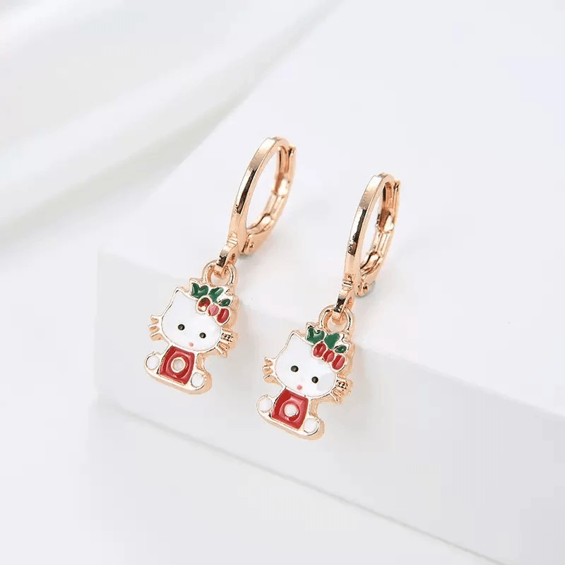 Cute Cartoon Hoop Earrings - Blind Bag