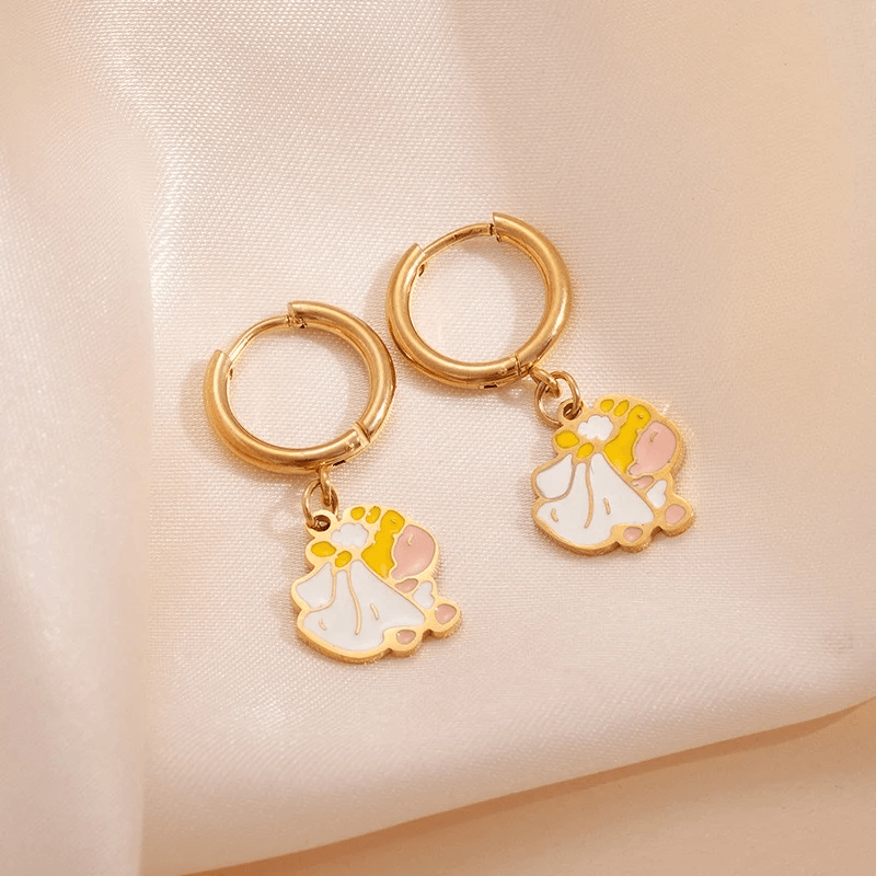 Cute Cartoon Hoop Earrings - Blind Bag
