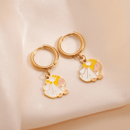 Cute Cartoon Hoop Earrings - Blind Bag