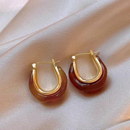 Warm-Toned Maillard Earrings - Blind Bags