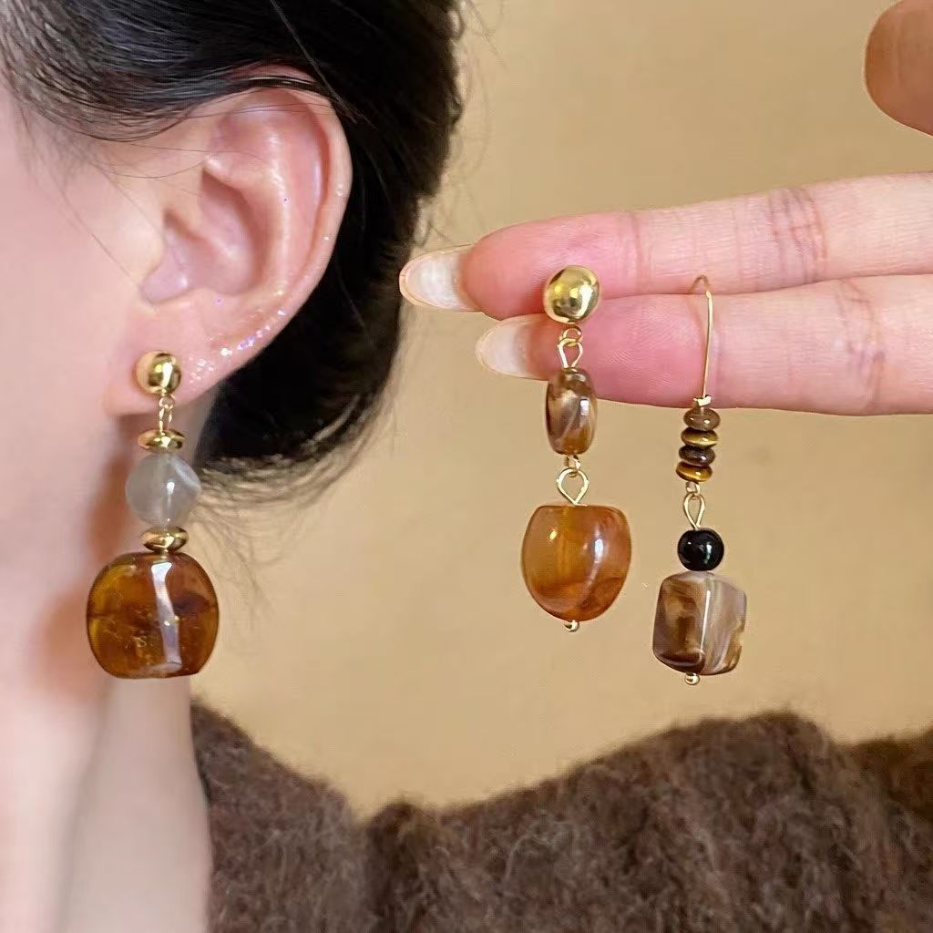 Warm-Toned Maillard Earrings - Blind Bags