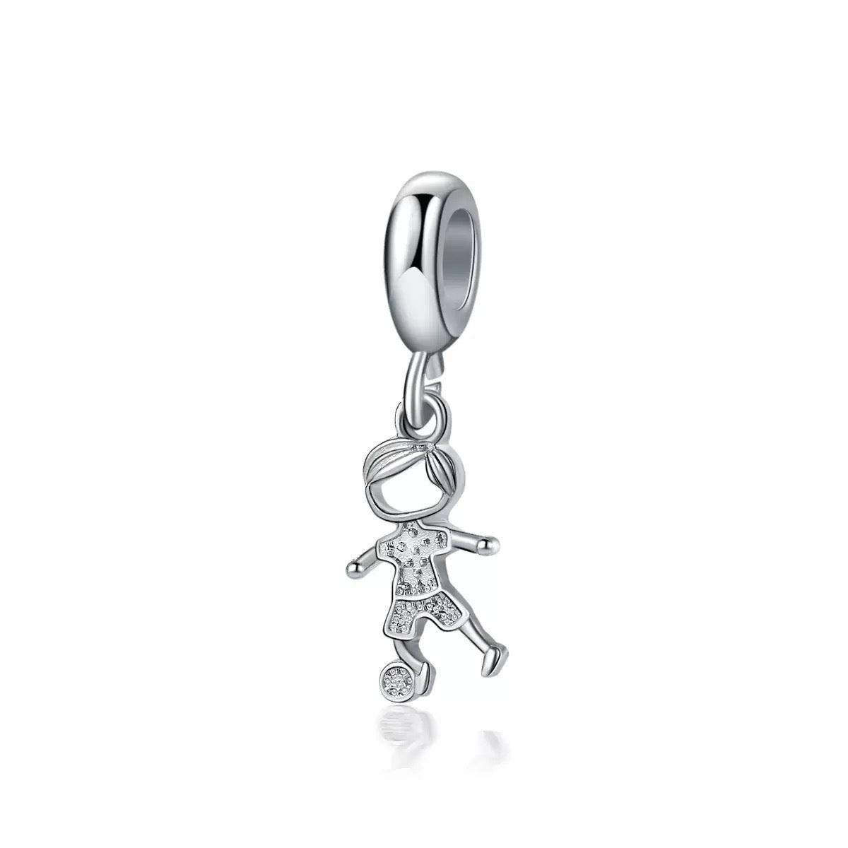 Running Kid Charm Pendant