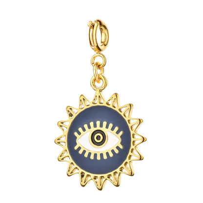Gold Evil Eye Sun Charm