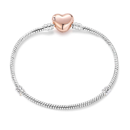 Heart Clasp Chain Bracelet