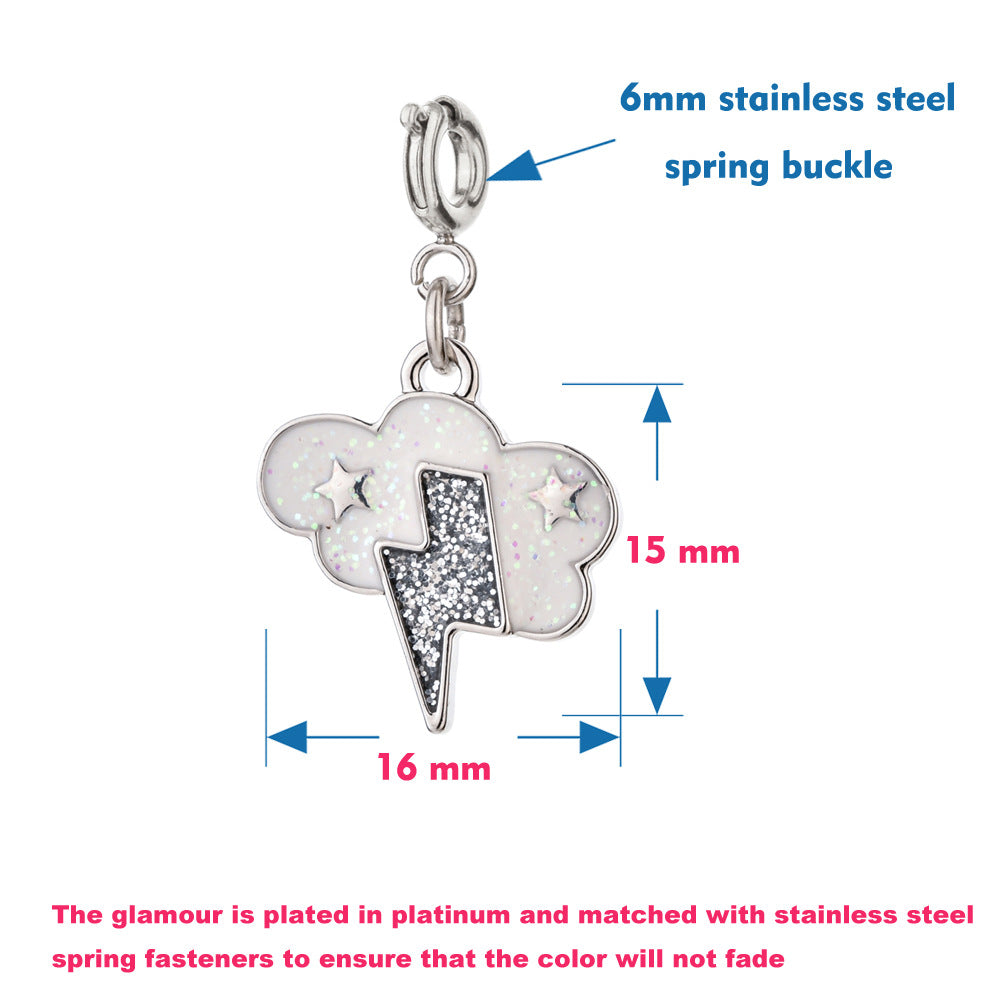 Lightning Bolt & Cloud Charm