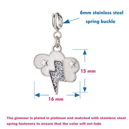 Lightning Bolt & Cloud Charm
