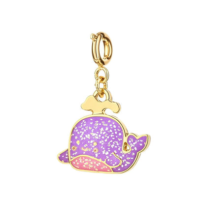 Cute Enamel Whale Charm