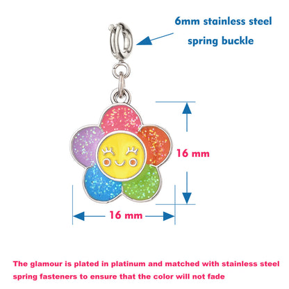 Sunburst Flower Charm