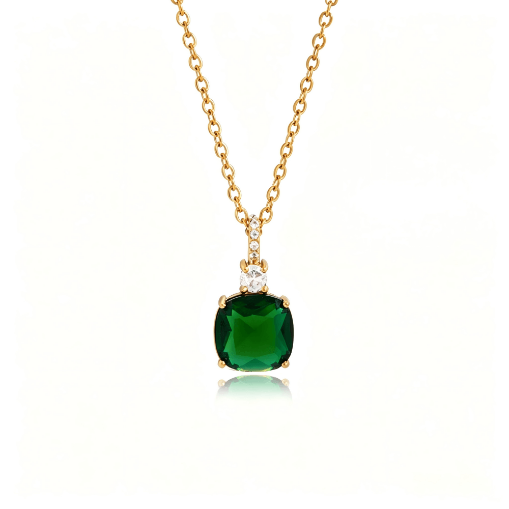 18K Gold Plated Colorful CZ Necklace