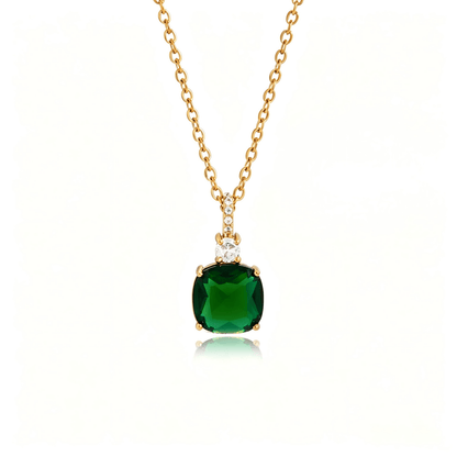 18K Gold Plated Colorful CZ Necklace