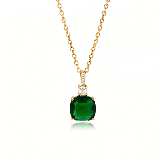 18K Gold Plated Colorful CZ Necklace