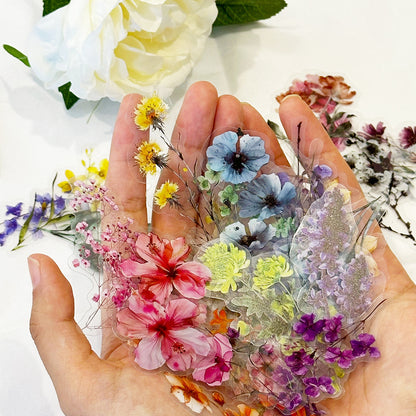50PCS Waterproof Floral Stickers