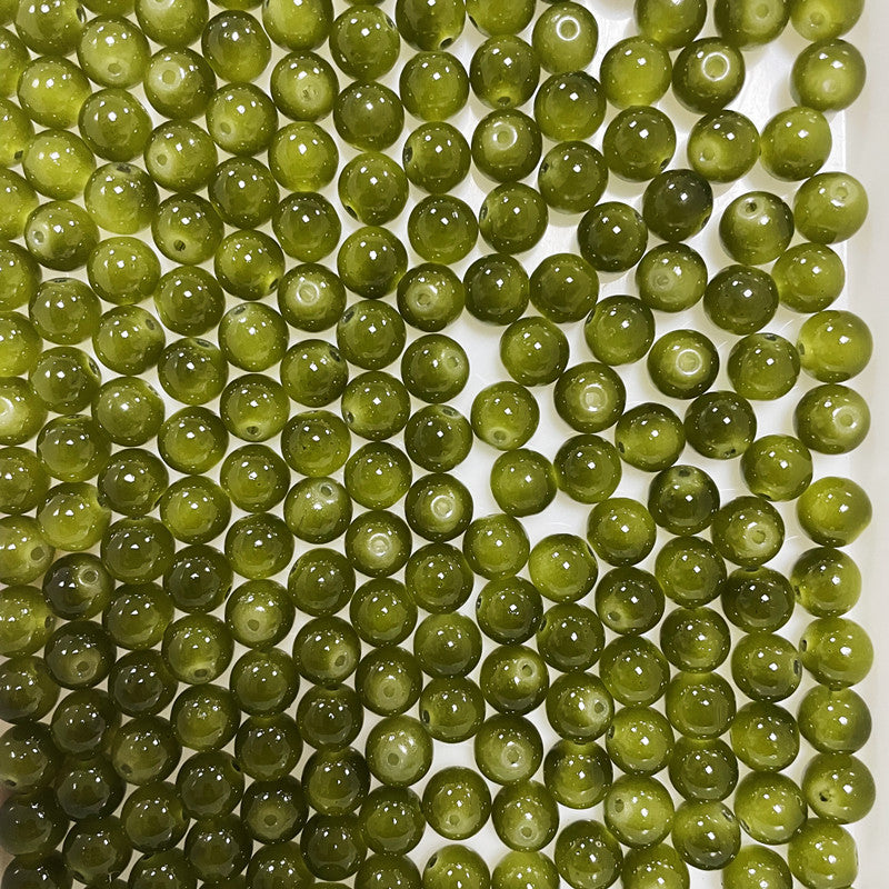 Colorful Glass Beads-10*10mm/50pcs