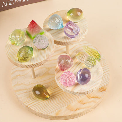 High-Gloss Resin Fruit Decor